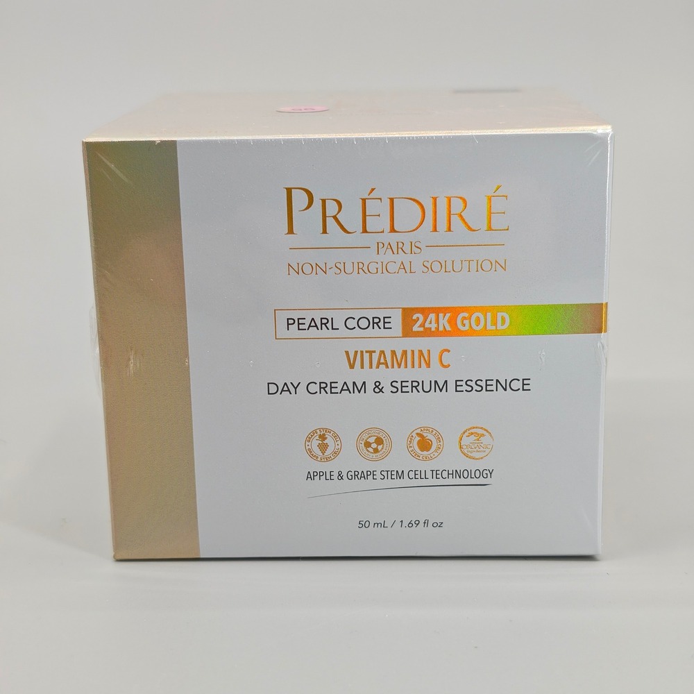 Predire Paris 24K Gold Vitamin C Day Cream & Serum Essence Pearl Core 50ml NIB